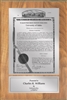 Patent Plaques Custom Wall Hanging Traditional PVP Plaque - 8" x 12" Silver and Oak.