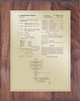 Patent Plaques Custom Wall Hanging Traditional Patent Plaque - 10.5" x 13" Gold and Walnut.