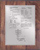 Patent Plaques Custom Wall Hanging Traditional Patent Plaque - 8" x 10" Silver and Walnut.
