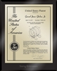Patent Plaques Custom Wall Hanging Ultramodern Contemporary Patent Plaque - 8" x 10" Gold and Black Acrylic.