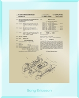 Patent Plaques Custom Wall Hanging Ultramodern Traditional Patent Plaque - 10.5" x 13" Gold and Clear Acrylic.