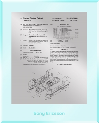 Patent Plaques Custom Wall Hanging Ultramodern Traditional Patent Plaque - 8" x 10" Silver and Clear Acrylic.