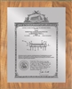 Patent Plaques Custom Wall Hanging Vintage Patent Plaque - 10.5" x 13" Silver and Oak.