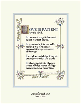 love is patient personalized