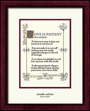 love is patient personalized