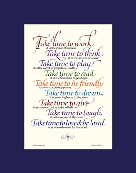take time
