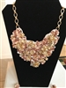 Hand Woven Sequin Floral Motif Necklace