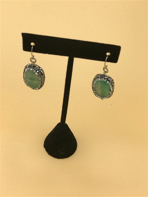 Blue Agate Earrings