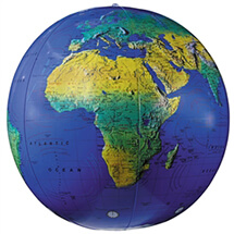 Inflatable Topographical Globe By Replogle