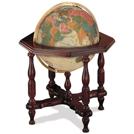Statesman Globe Antique Oceans By Replogle