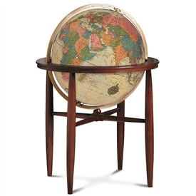 Finley Globe Antique Oceans By Replogle