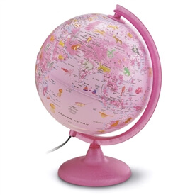 Safari Explorer Pink Animals Globe by Waypoint Geographic