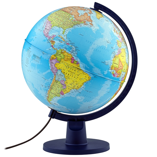 Scout II Illuminated Kids Globe by Waypoint Geographic | 12" Desktop Globe