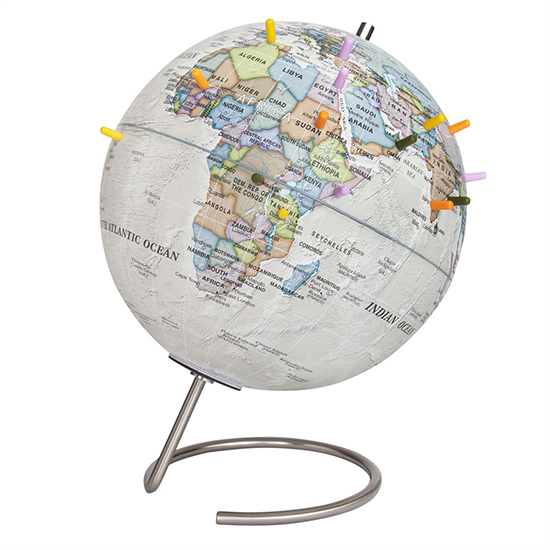 MagneGlobe 9-in Classic Antique Ocean Magnetic Globe by Waypoint Geographic