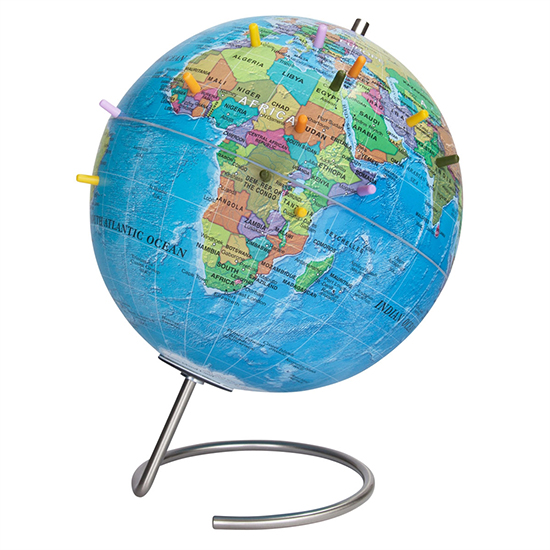 MagneGlobe 9-in Blue Ocean Magnetic Globe by Waypoint Geographic