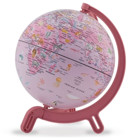 Giacomino Kids Pink Animals Globe