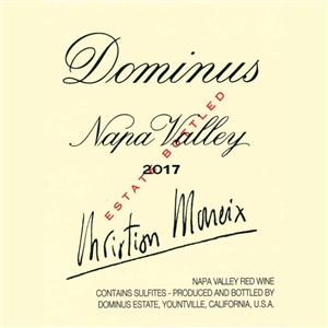 A843 DOMINUS NAPA VALLEY 2017 750ml x 6 [OWC6, Stock in France]