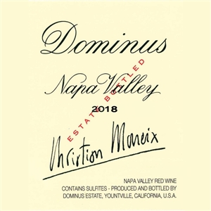 B040 DOMINUS NAPA VALLEY 2018 750ml x 6 [OWC6, Stock in France]