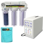 AquaticLife Classic 100 GPD, 4 Stage Reverse Osmosis/DI Unit, Booster Pump, & Towel Package