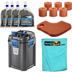 OASE BioMaster Thermo 250 Canister Filter w/ Heater & Filter Media Replacement & Towel Package