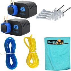 Kamoer F1 Liquid Dosing Pump, Dosing Tube Holder, 10 Feet Blue & Yellow Tube, & Towel Package