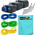 Kamoer F1 Liquid Dosing Pump, Dosing Tube Holder, 10 Feet Blue & Yellow Tube, & Towel Package