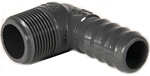 Schedule 40 PVC Elbow Insert Adapters 3/4" MPT x 3/4" Hose Barb