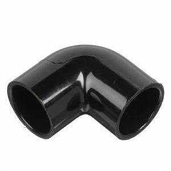 Schedule 40 PVC Elbow 1-1/2" Slip X 1-1/2" Slip Black