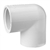 Dura Schedule 40 PVC Elbow 1" Slip x 1" Thread White