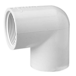 Dura Schedule 40 PVC Elbow 1" Slip x 1" Thread White