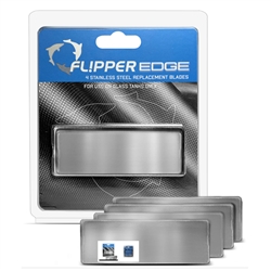 Flipper Edge Standard Stainless Steel Blades (4 pack)