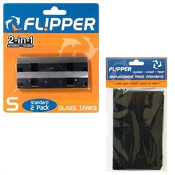 Flipper Standard Algae Glass Replacement Blade and Pad Maintenance Package