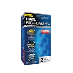 Fluval 106/107 Filter Replacement Bio-Foam Max, 2-Pack