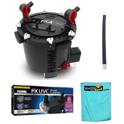 Fluval FX4 High Performance Canister Filter & UVC Clarifier Package