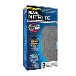 Fluval 106/107/206/207 Filter Replacement Nitrite Remover Pads, 3-Pack (Fluval A263)