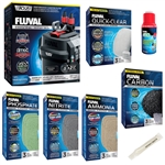 Fluval 107 Canister Filter & STARTUP PLUS Package