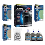 Fluval 207 Canister Filter w/ High Performance Media Upgrade Package