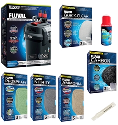 Fluval 207 Canister Filter & STARTUP PLUS Package