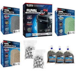 Fluval 307 Canister Filter w/ High Performance Media Upgrade Package