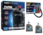 Fluval 407 Canister Filter w/ Fluval UVC In-Line Clarifier Package