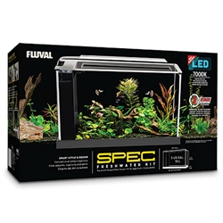 Fluval Spec Black Freshwater Aquarium Kit 5 Gallons