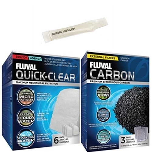 Fluval 305/405 Canister Filter Monthly Maintenance Kit Package