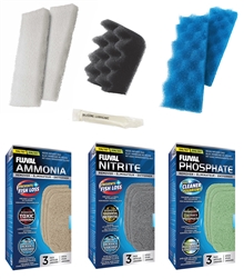 Fluval Bundle of 6 Replacement Media for 106/107 Aquarium Filters Package