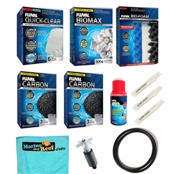 Fluval 306 Canister Filter 3-Month Replacement Media & Annual Maintenance Parts Package