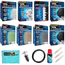 Fluval 306 Canister Filter 3-Month Replacement Media PLUS & Annual Maintenance Parts Package