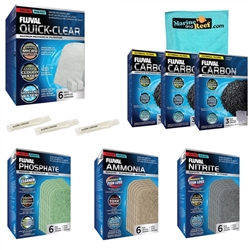 Fluval 406/407 Canister Filter 3-Month Replacement Media w/ Phosphate/Ammonia/Nitrite Remover Package