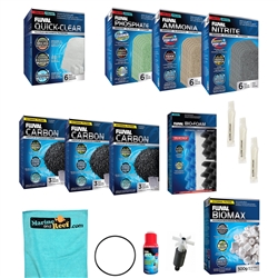 Fluval 406 Canister Filter 3-Month Replacement Media PLUS & Annual Maintenance Parts Package