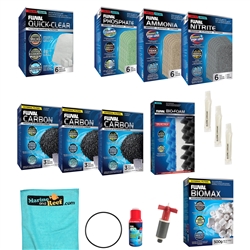 Fluval 407 Canister Filter 3-Month Replacement Media PLUS & Annual Maintenance Parts Package