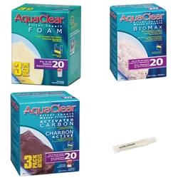 AquaClear 20 Power Filter Maintenance Inserts Package