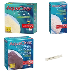AquaClear 50 Power Filter Maintenance Inserts Package